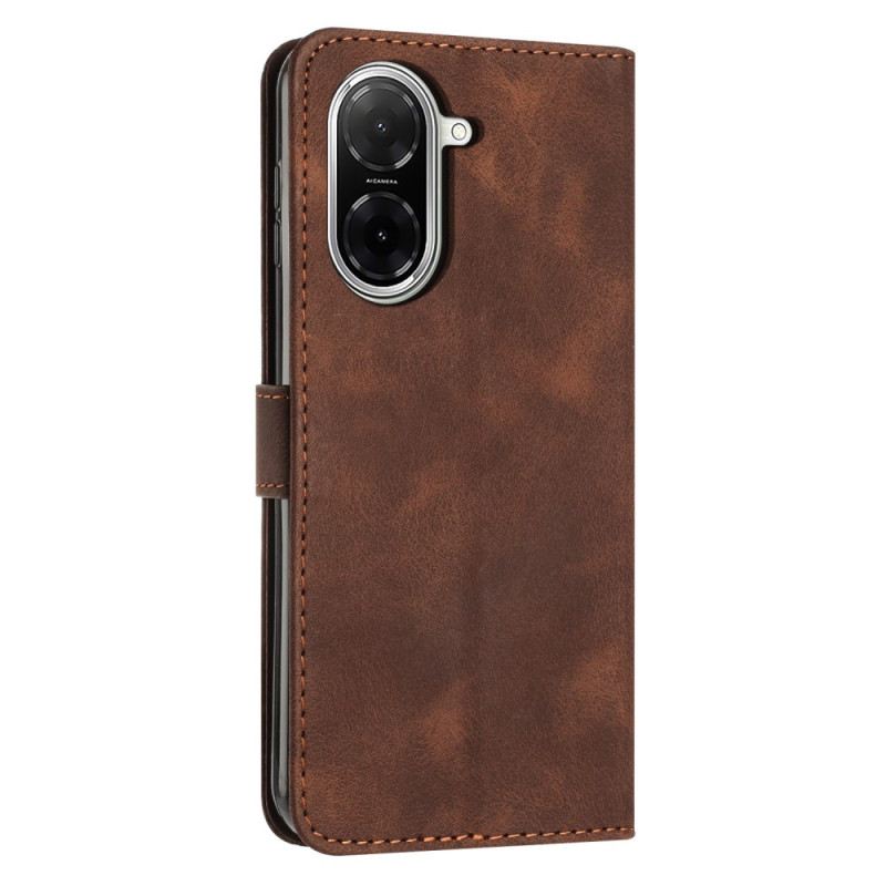 Lederhüllen Poco C71 Linienmuster Mit Riemen