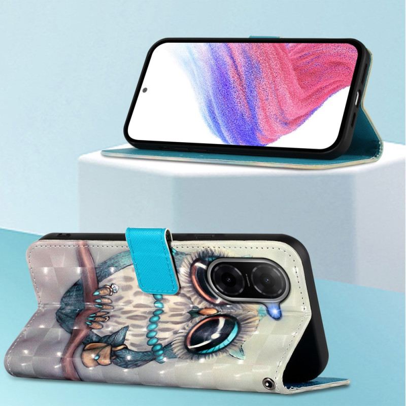 Lederhüllen Poco C71 Miss Owl