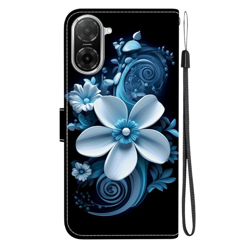 Lederhüllen Poco C71 Schwarze Orchidee