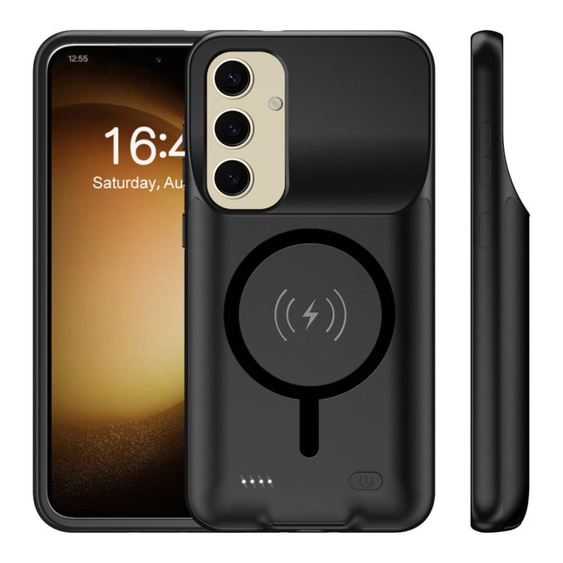 10000-mah-akkuhülle Für Samsung Galaxy S25 Mit Externem Ladegerät Und Magnetischer Befestigung