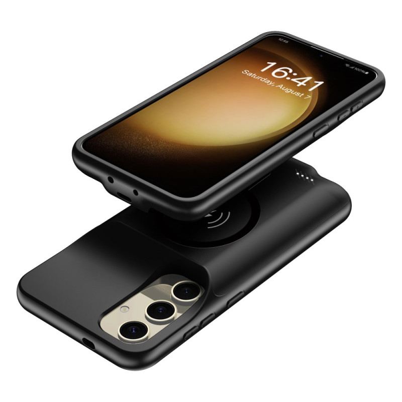 10000-mah-akkuhülle Für Samsung Galaxy S25 Mit Externem Ladegerät Und Magnetischer Befestigung