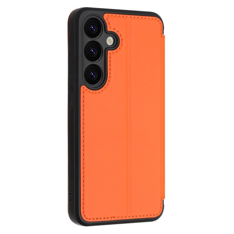 Flip Case Für Samsung Galaxy S25 5g Magnetverschluss Und Kartenfächer