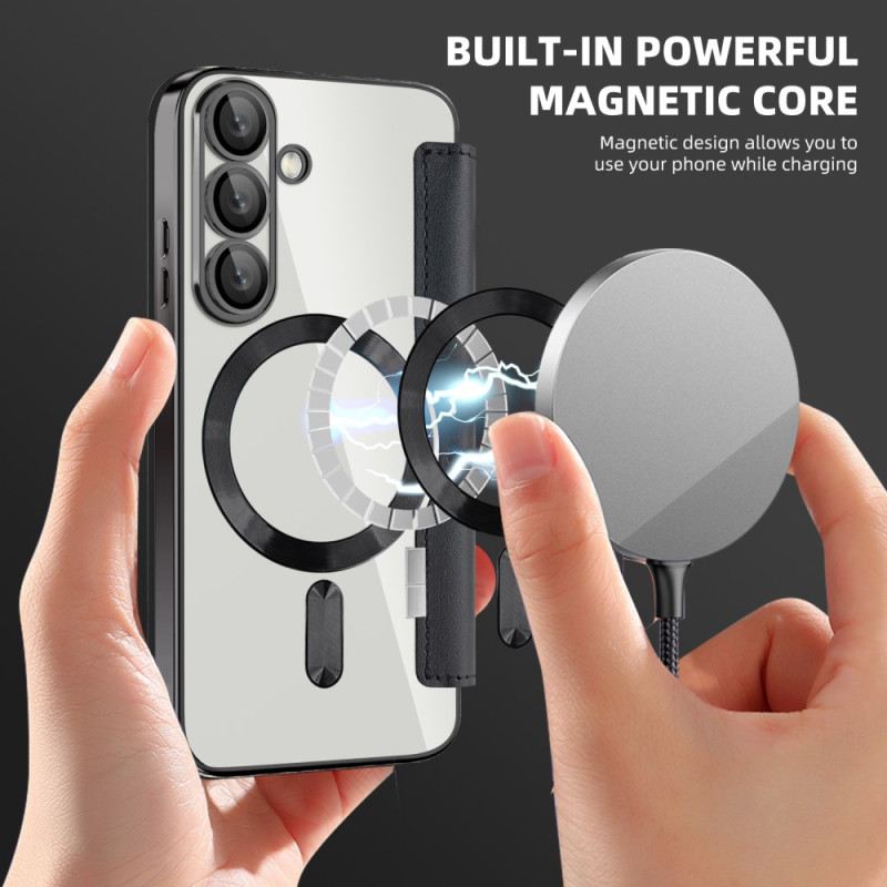 Flip Case Samsung Galaxy S25 5g Handyhülle Lederoptik Kompatibel Mit Magsafe Und Rfid-schutz