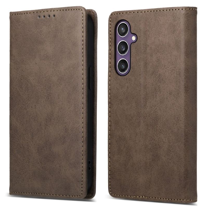 Flip Case Samsung Galaxy S25 5g Rfid-blockierender Lederlook