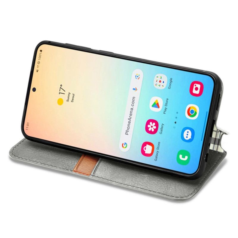 Flip Case Samsung Galaxy S25 5g Wildlederoptik