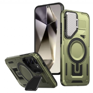 Hülle Für Samsung Galaxy S25 5g Magsafe-kompatible Halterung Und Objektivschutz