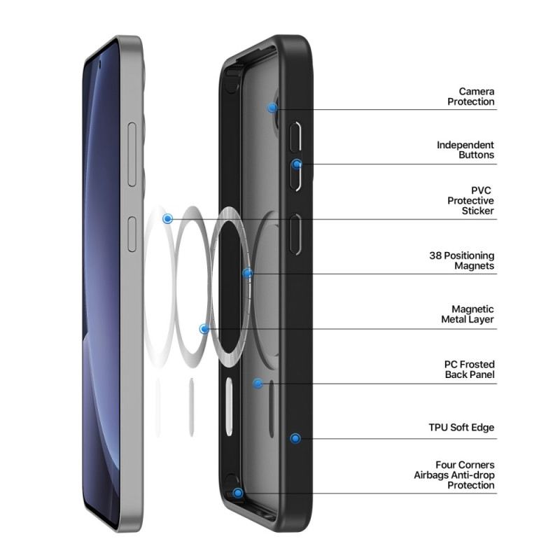 Hülle Für Samsung Galaxy S25 5g Magsafe-kompatibles Mattiertes Design
