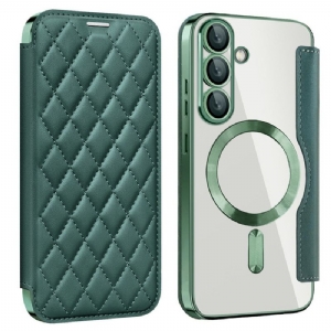 Hülle Samsung Galaxy S25 5g Gesteppt Kompatibel Mit Magsafe