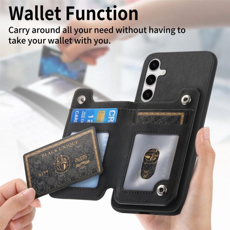 Hülle Samsung Galaxy S25 5g Mit Abnehmbarem Magnetischem Kartenhalter