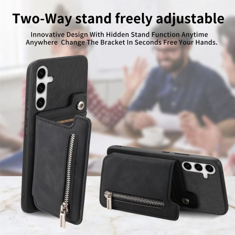 Hülle Samsung Galaxy S25 5g Mit Abnehmbarem Magnetischem Kartenhalter