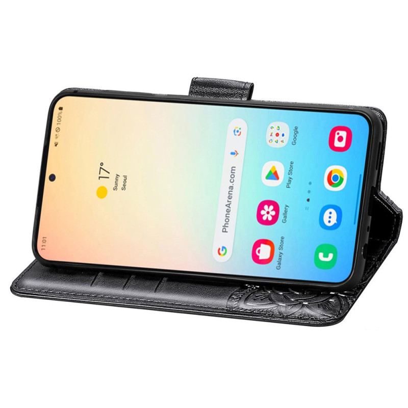 Lederhüllen Für Samsung Galaxy S25 5g Barockschmetterling