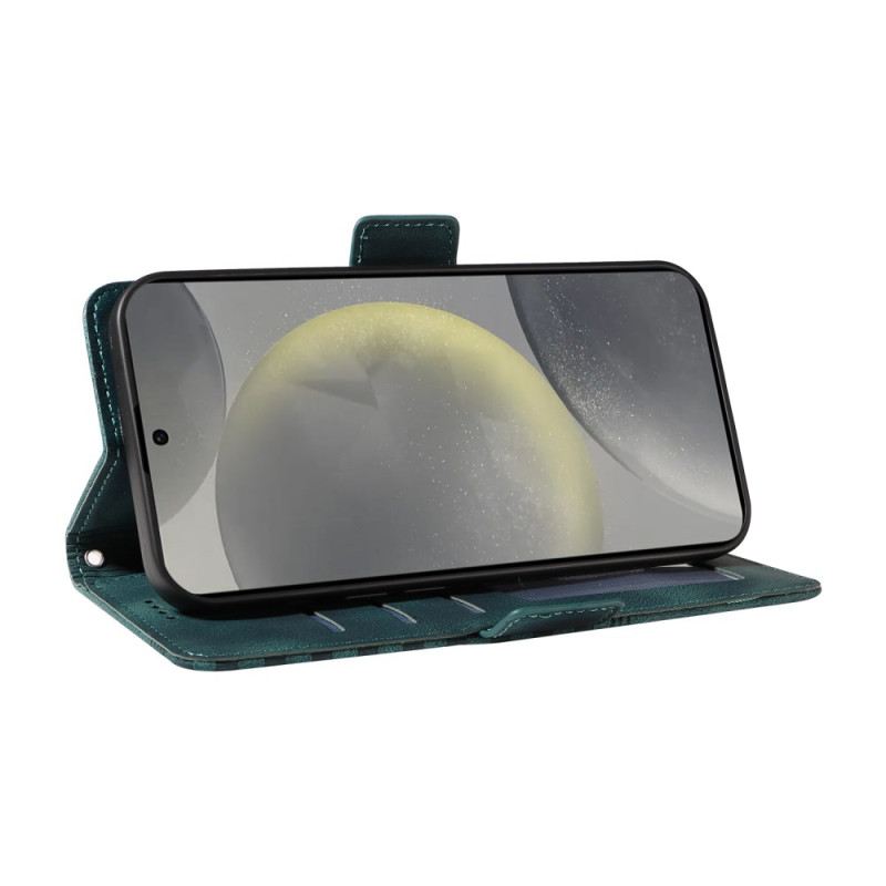 Lederhüllen Für Samsung Galaxy S25 5g Grafischer Rand