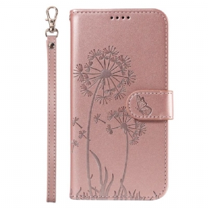 Lederhüllen Für Samsung Galaxy S25 5g Löwenzahn-riemen