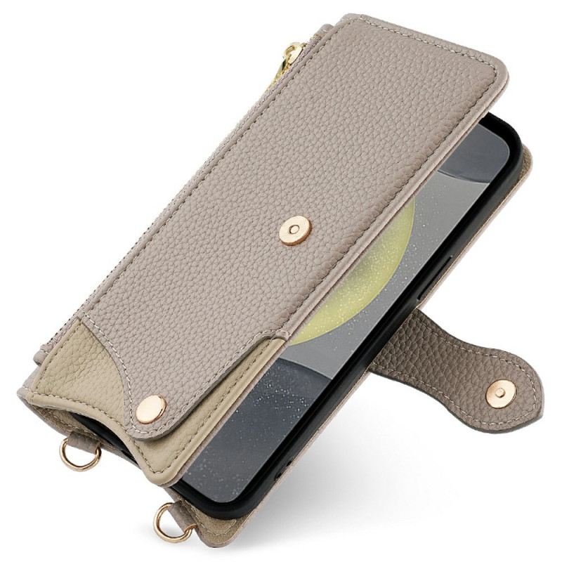 Lederhüllen Für Samsung Galaxy S25 5g Spiegel Und Kette