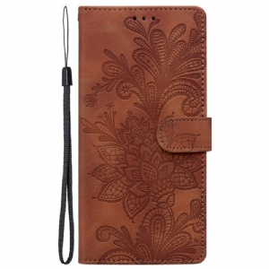 Lederhüllen Samsung Galaxy S25 5g Blumenmuster