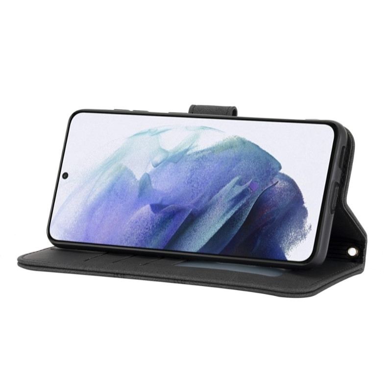 Lederhüllen Samsung Galaxy S25 5g Bordüre Und Umhängeband