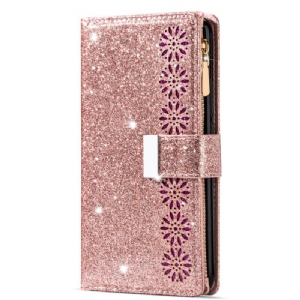 Lederhüllen Samsung Galaxy S25 5g Handyhülle Pailletten-geldbörse