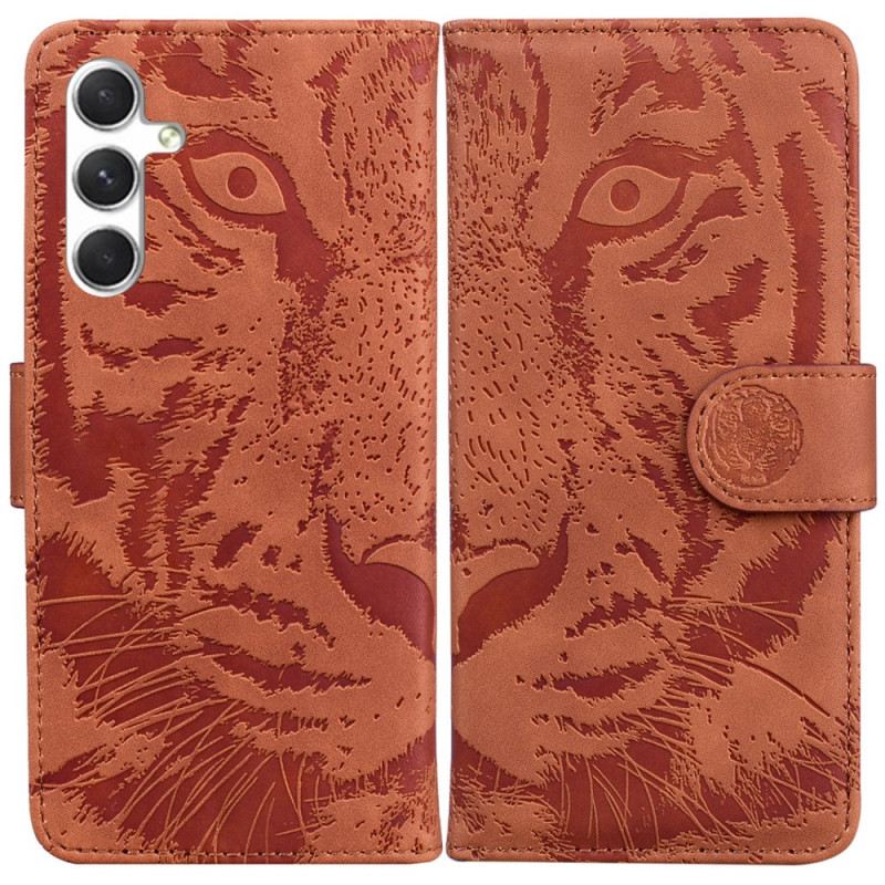 Lederhüllen Samsung Galaxy S25 5g Handyhülle Tigerprint