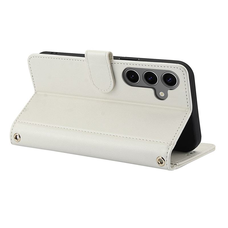 Lederhüllen Samsung Galaxy S25 5g Trageschlaufe