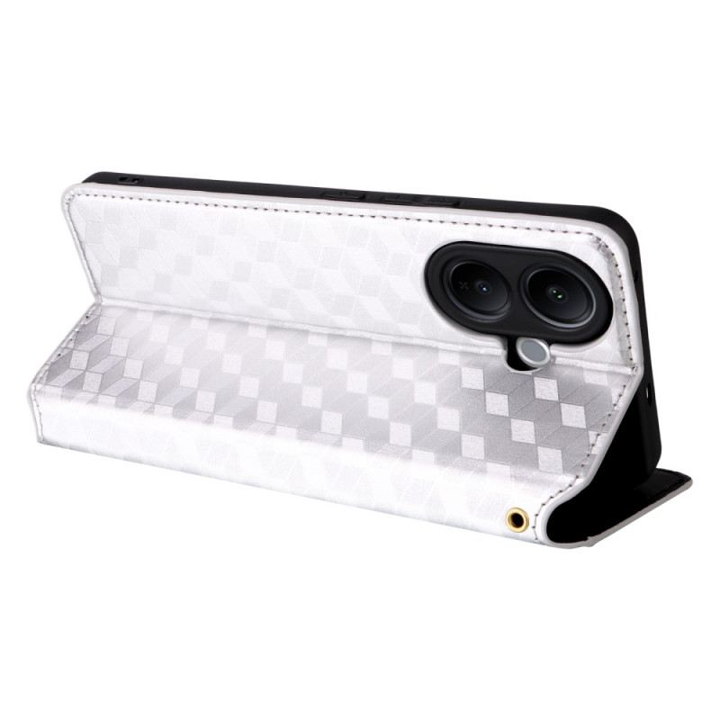 Flip Case Für Vivo V60 Lite Rautenmuster