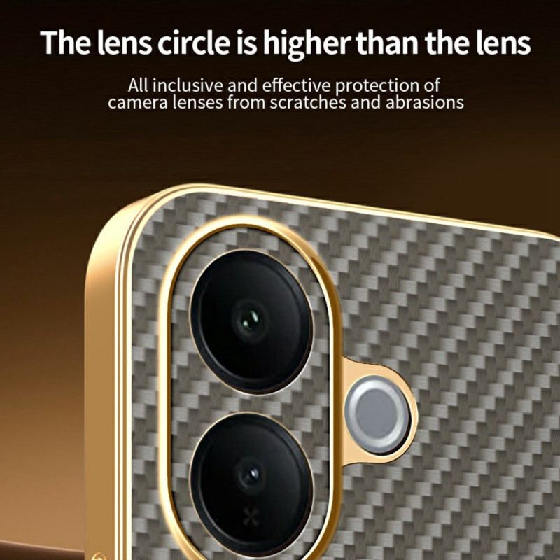 Hülle Vivo V60 Lite Handyhülle Carbonfaser-optik