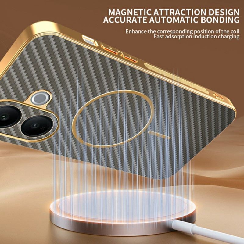 Hülle Vivo V60 Lite Handyhülle Carbonfaser-optik