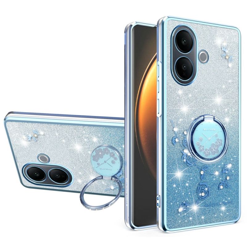 Hülle Vivo V60 Lite Handyhülle Mit Ringhalter Und Farbverlauf-pailletten