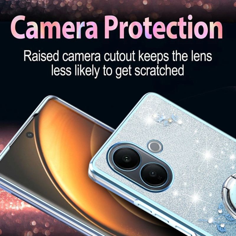 Hülle Vivo V60 Lite Handyhülle Mit Ringhalter Und Farbverlauf-pailletten