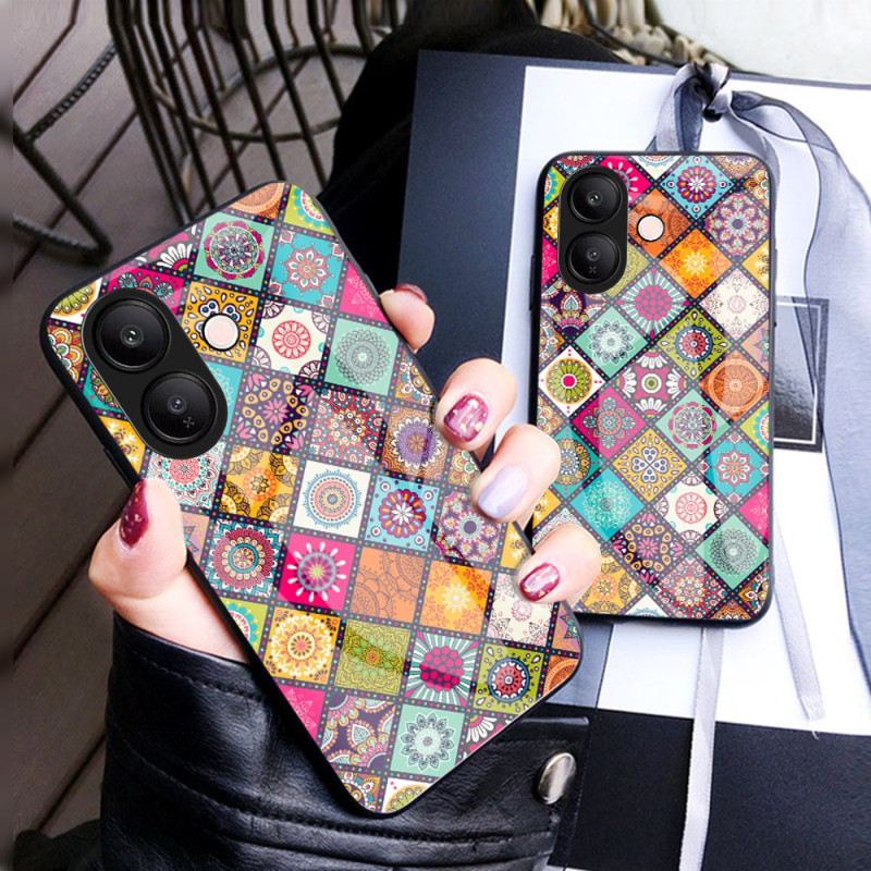 Hülle Vivo V60 Lite Ringhalter Und Patchwork-lanyard