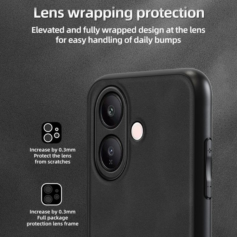 Hülle Vivo V60 Lite Verstärkte Lederoptik