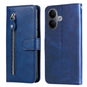 Lederhüllen Für Vivo V60 Lite Reißverschlussfach