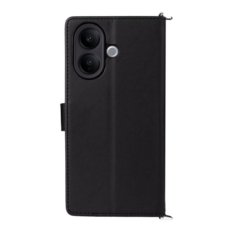 Lederhüllen Vivo V60 Lite Handyhülle Gesteppt Mit Riemen