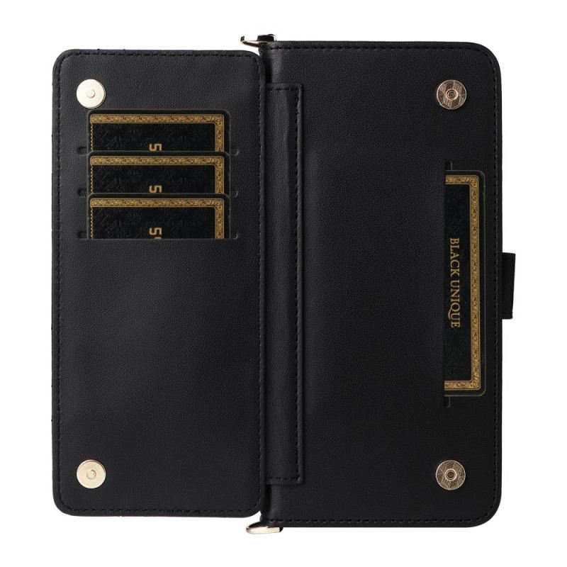 Lederhüllen Vivo V60 Lite Handyhülle Gesteppt Mit Riemen