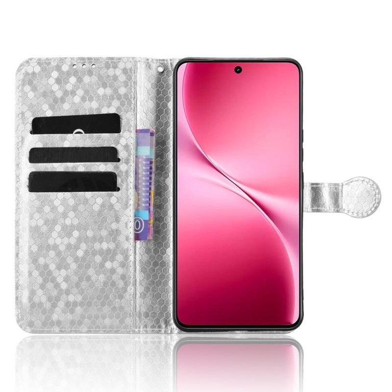 Lederhüllen Vivo V60 Lite Handyhülle Glitzerpunktmuster
