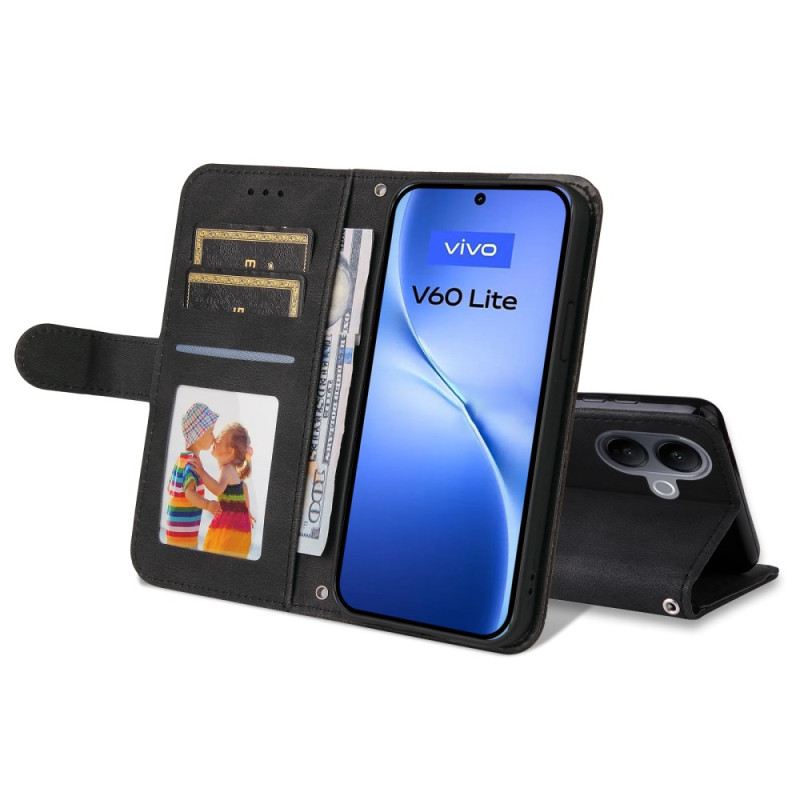 Lederhüllen Vivo V60 Lite Handyhülle Zierniete