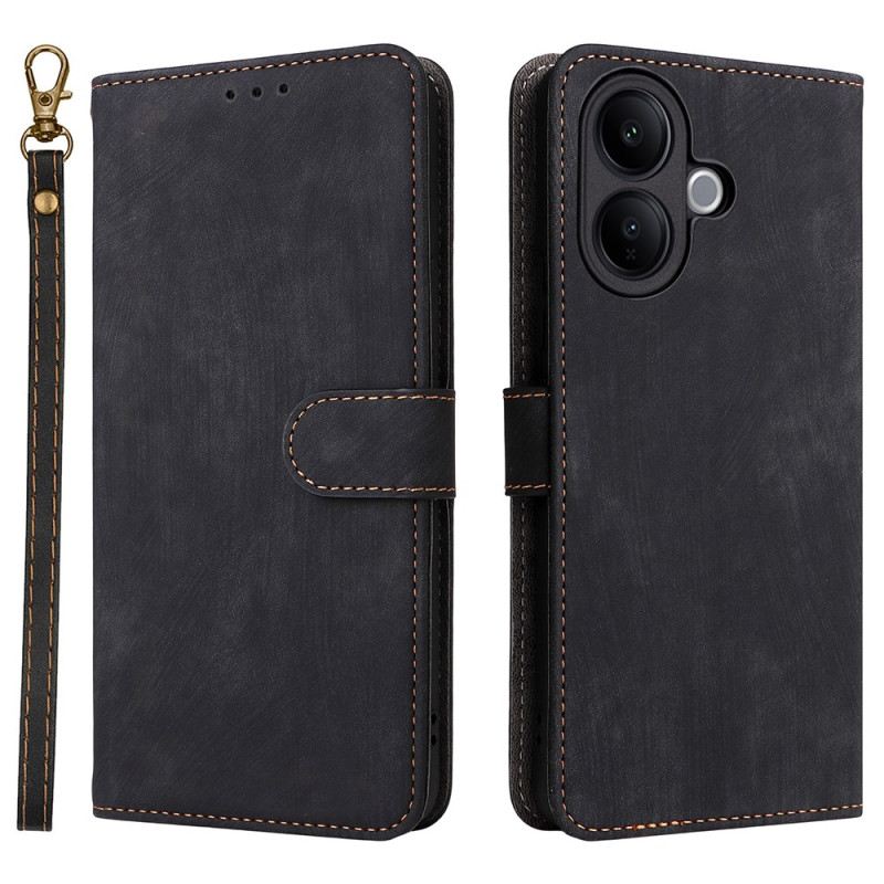 Lederhüllen Vivo V60 Lite Wildlederoptik Mit Riemen