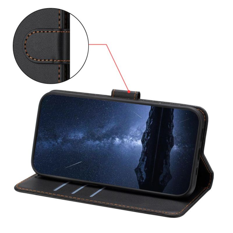 Lederhüllen Vivo V60 Lite Ziernähte