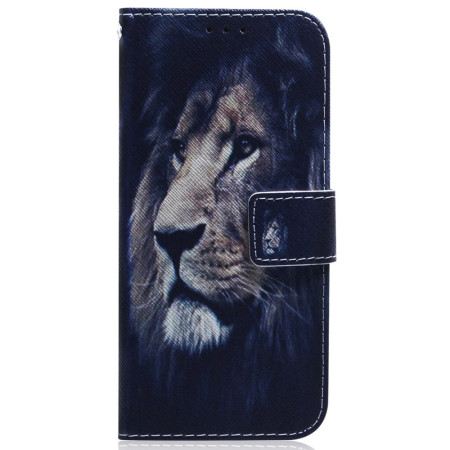 Lederhüllen Für iPhone 16 Plus Träumender Löwe