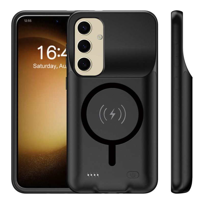 10000-mah-akkuhülle Für Samsung Galaxy S25 Plus Mit Externem Ladegerät Und Magnetischer Befestigung