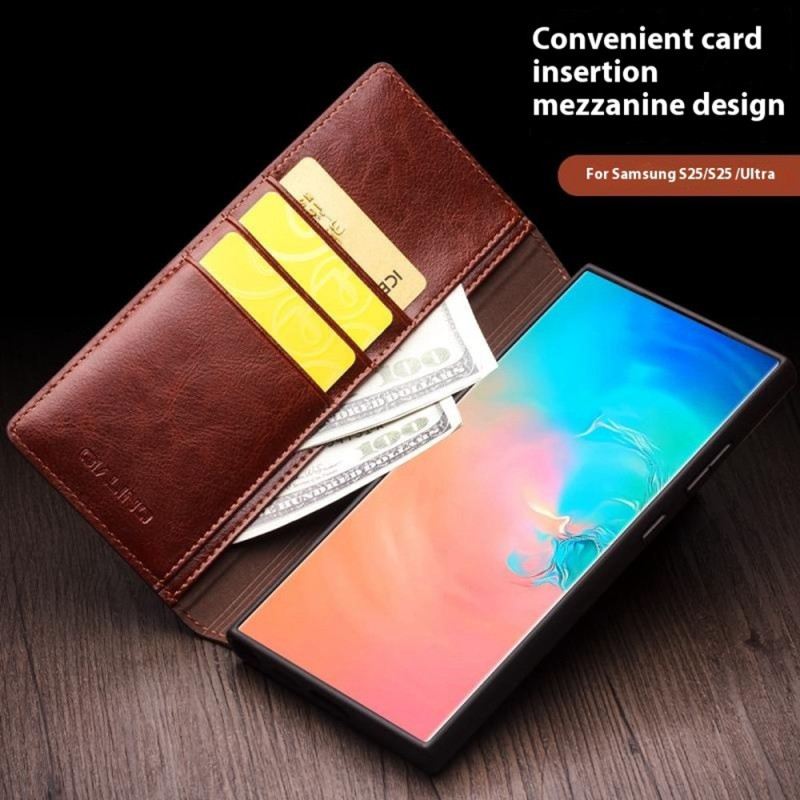 Flip Case Samsung Galaxy S25 Plus 5g Echtleder