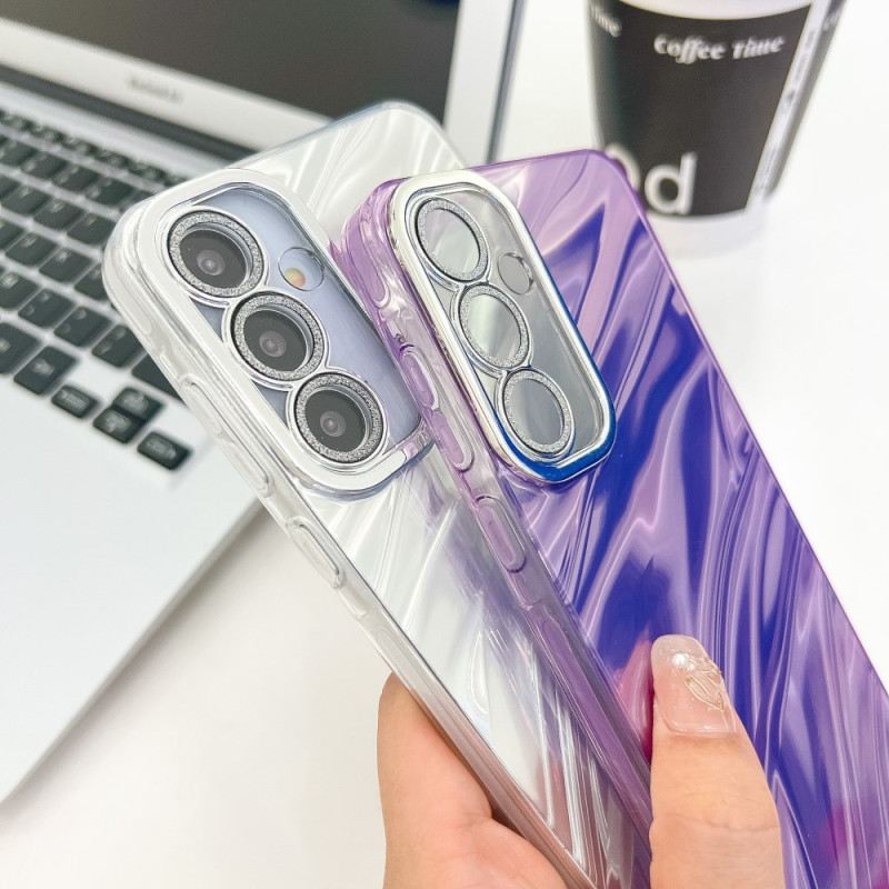 Hülle Für Samsung Galaxy S25 Plus 5g Variante Mit Metalleffekt Und Linse Protektor