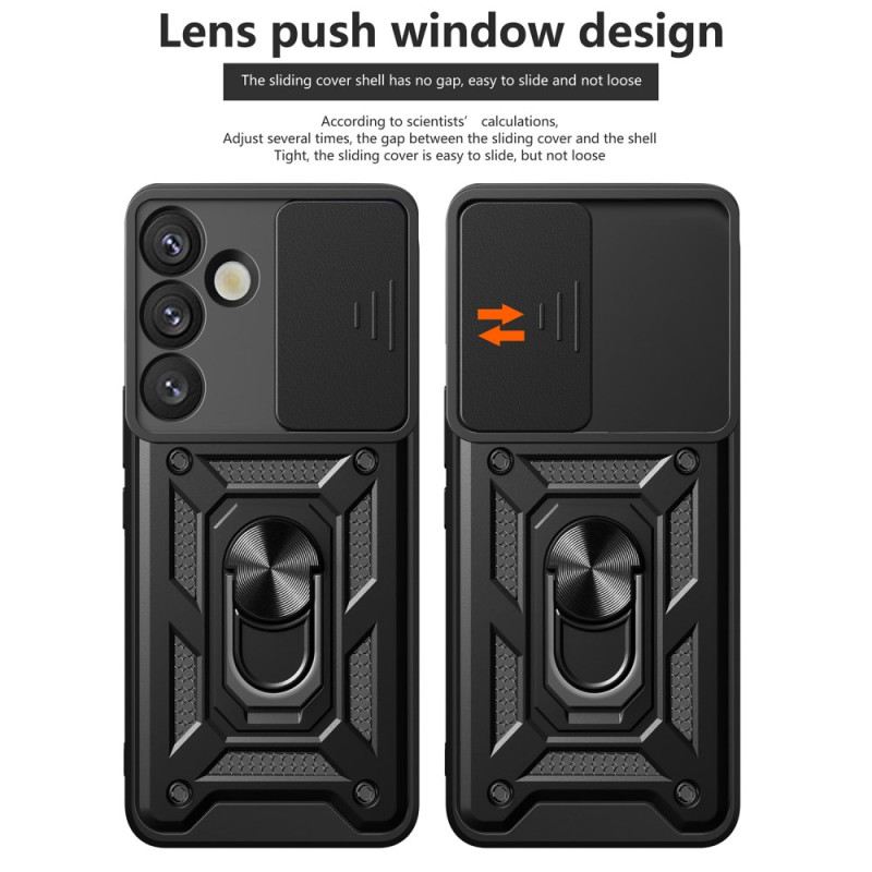 Hülle Samsung Galaxy S25 Plus 5g Handyhülle Drehbarer Halter Und Objektivschutz