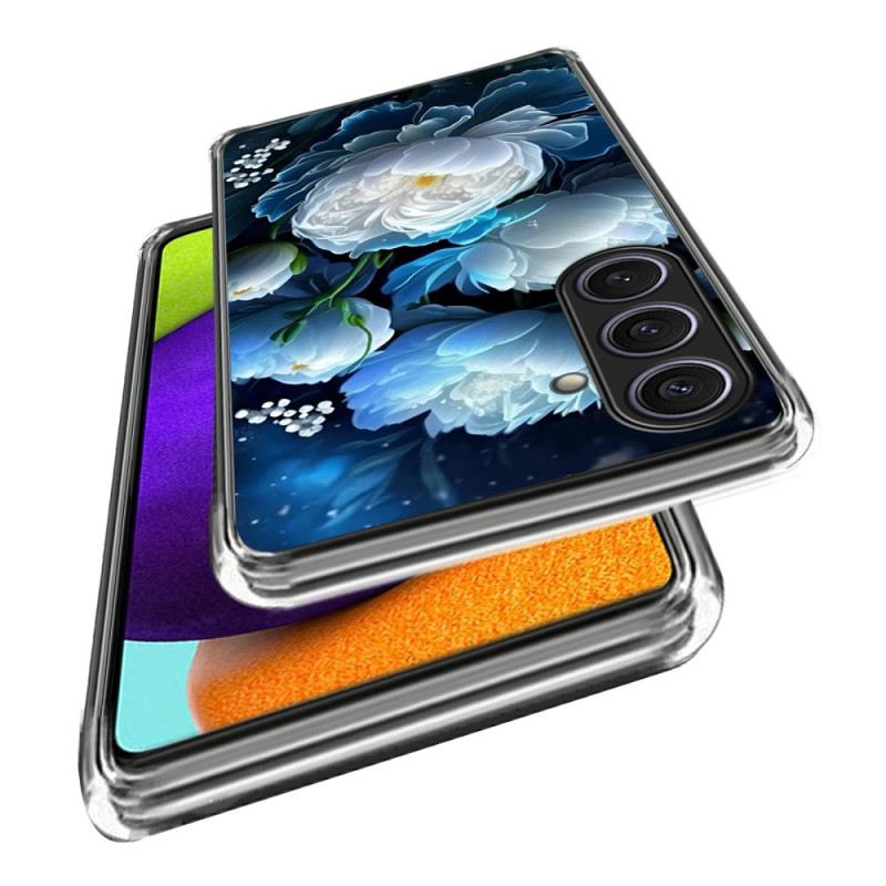 Hülle Samsung Galaxy S25 Plus 5g Handyhülle Weiße Pfingstrose
