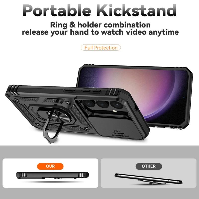 Hülle Samsung Galaxy S25 Plus 5g Klassischer Ringhalter Und Linsenschutz