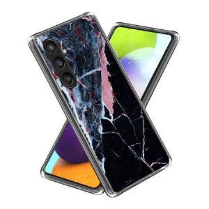 Hülle Samsung Galaxy S25 Plus 5g Schwarzer Und Rosa Marmor