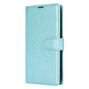 Lederhüllen Für Samsung Galaxy S25 Plus 5g Blumenmuster Mit Riemen