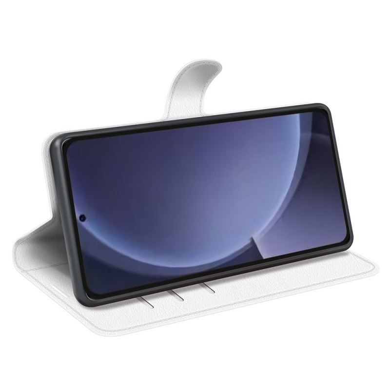 Lederhüllen Für Samsung Galaxy S25 Plus 5g Klassisches Litschi-kunstleder