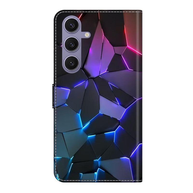 Lederhüllen Samsung Galaxy S25 Plus 5g Blaue Risse