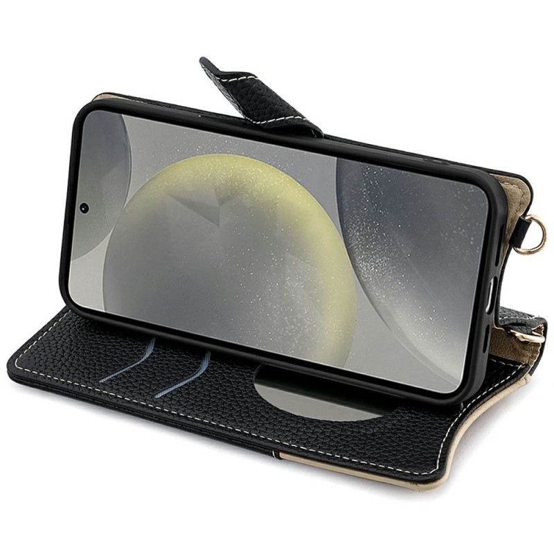 Lederhüllen Samsung Galaxy S25 Plus 5g Geldbörse Mit Kette