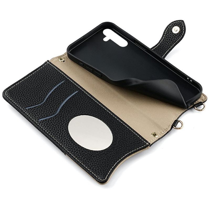 Lederhüllen Samsung Galaxy S25 Plus 5g Geldbörse Mit Kette